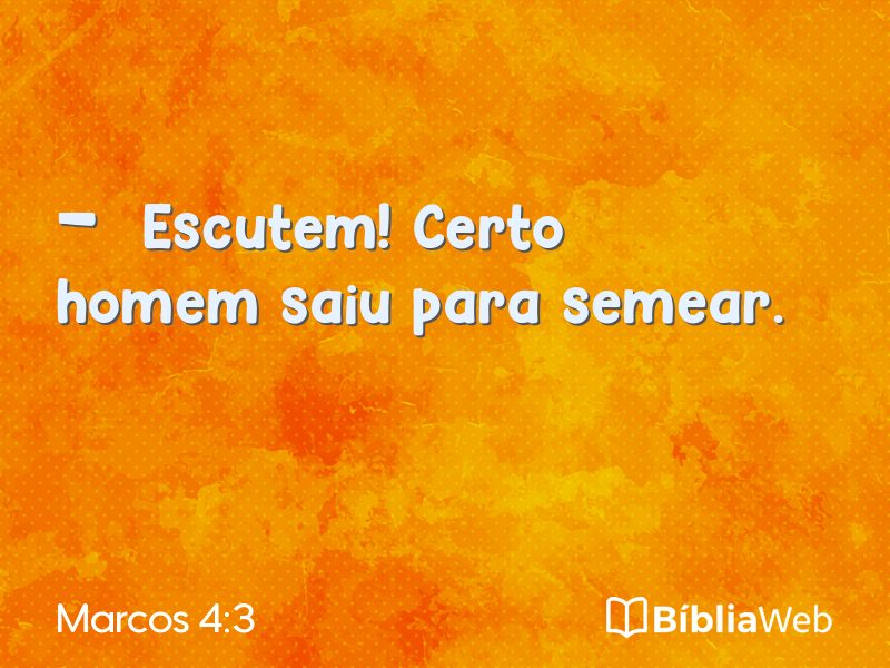 Marcos 4:3 em imagem para compartilhar