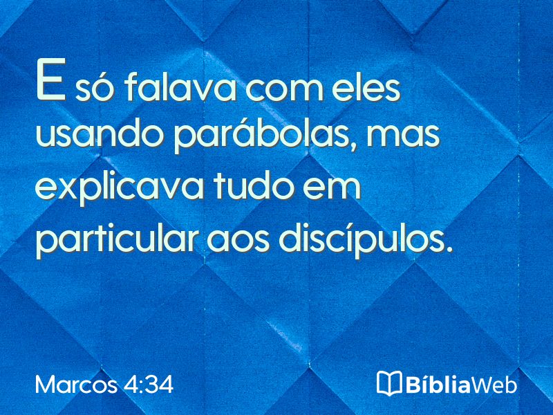 Marcos 4:34 em imagem para compartilhar