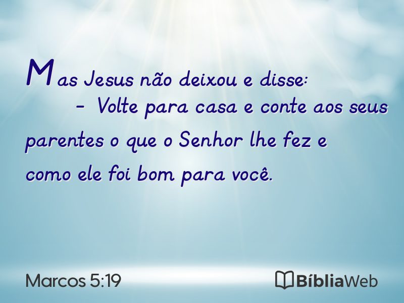 Marcos 5:19 em imagem para compartilhar