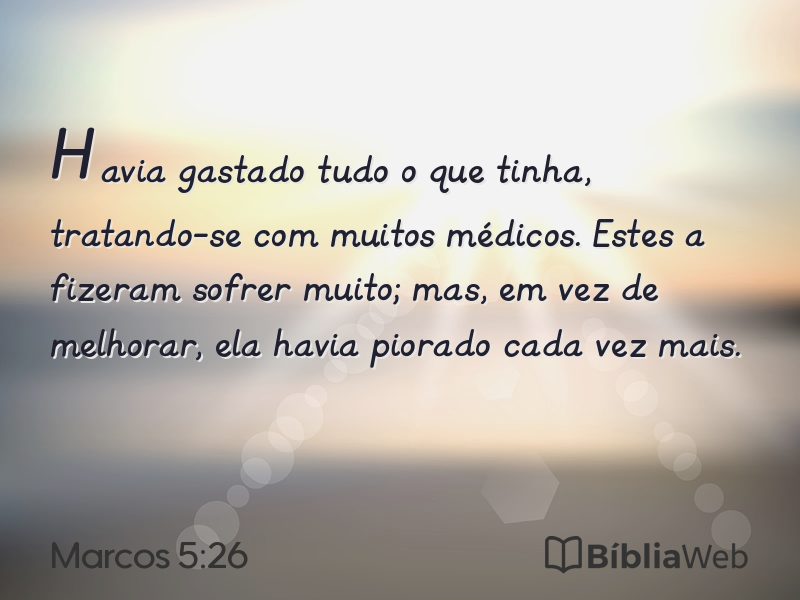 Marcos 5:26 em imagem para compartilhar