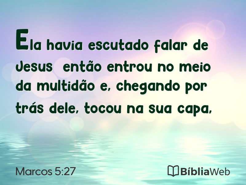 Marcos 5:27 em imagem para compartilhar