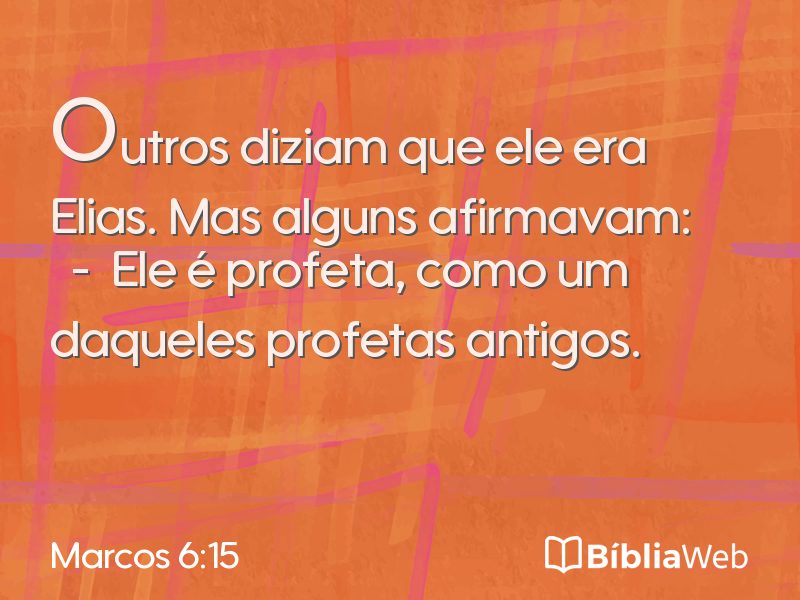 Marcos 6:15 em imagem para compartilhar