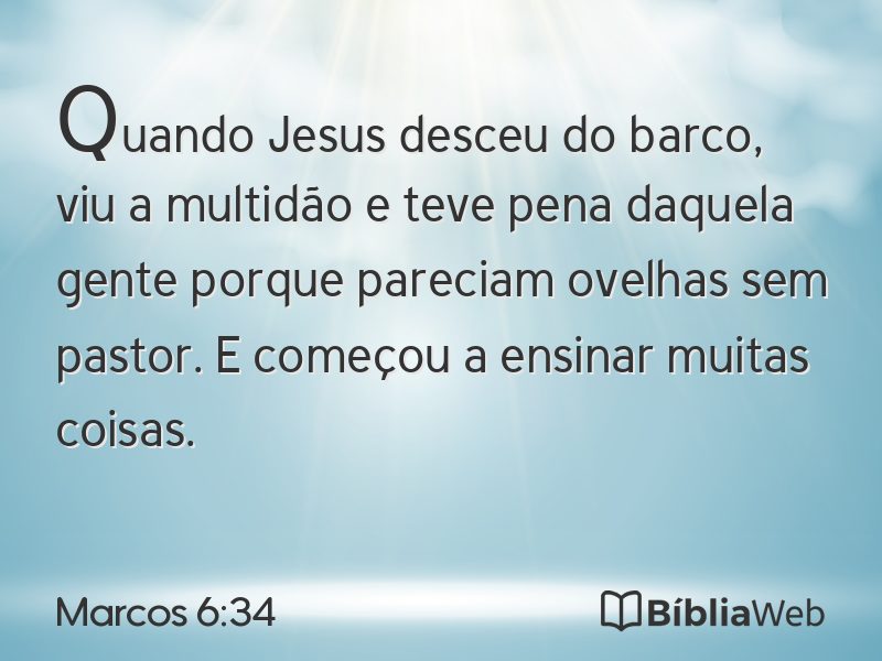 Marcos 6:34 em imagem para compartilhar