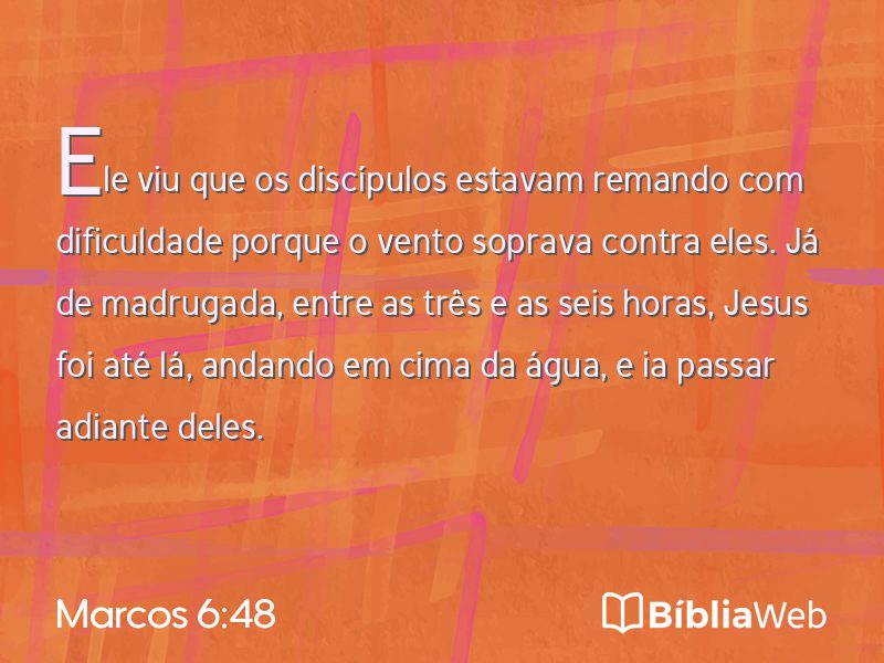 Marcos 6:48 em imagem para compartilhar