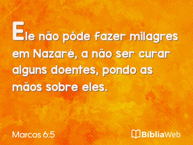 Marcos 6:5 em imagem para compartilhar