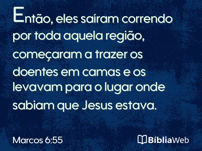 Marcos 6:55 em imagem para compartilhar