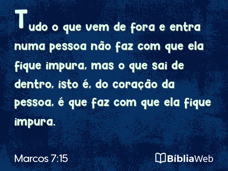 Marcos 7:15 em imagem para compartilhar