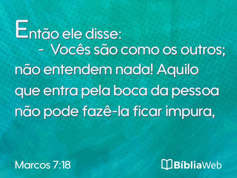 Marcos 7:18 em imagem para compartilhar