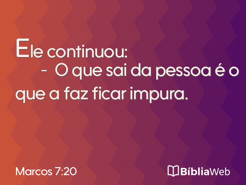 Marcos 7:20 em imagem para compartilhar