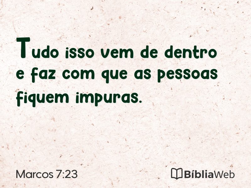 Marcos 7:23 em imagem para compartilhar
