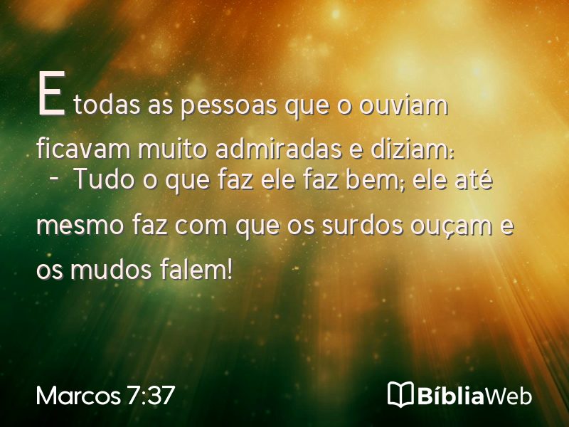 Marcos 7:37 em imagem para compartilhar