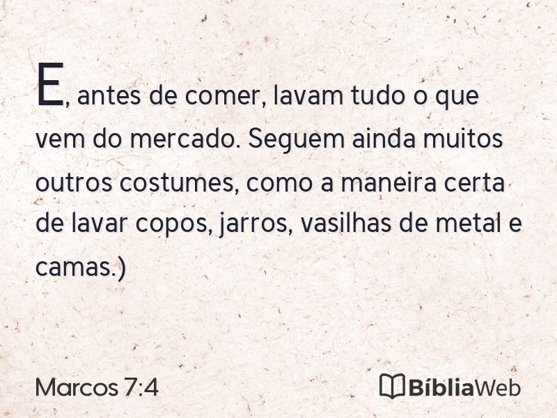 Marcos 7:4 em imagem para compartilhar