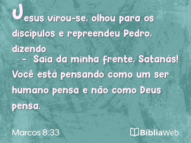 Marcos 8:33 em imagem para compartilhar