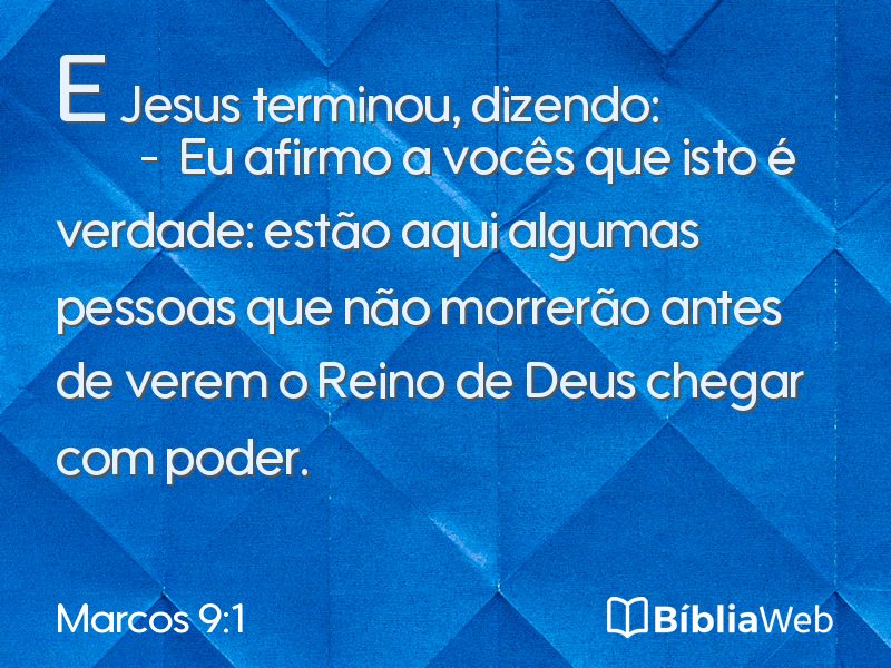 Marcos 9:1 em imagem para compartilhar