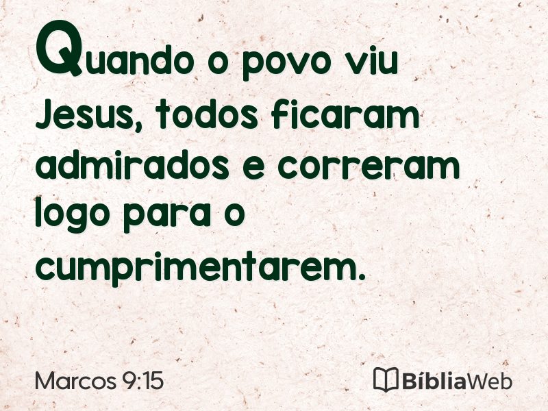 Marcos 9:15 em imagem para compartilhar