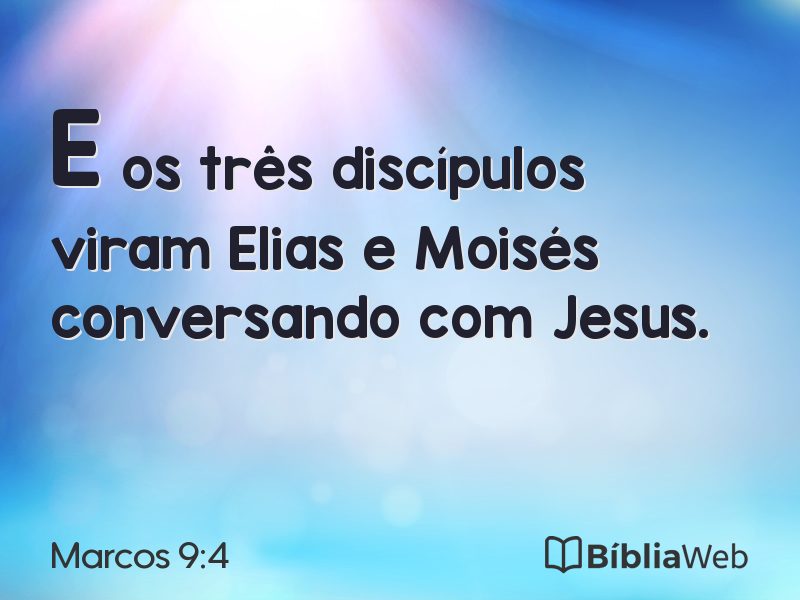 Marcos 9:4 em imagem para compartilhar