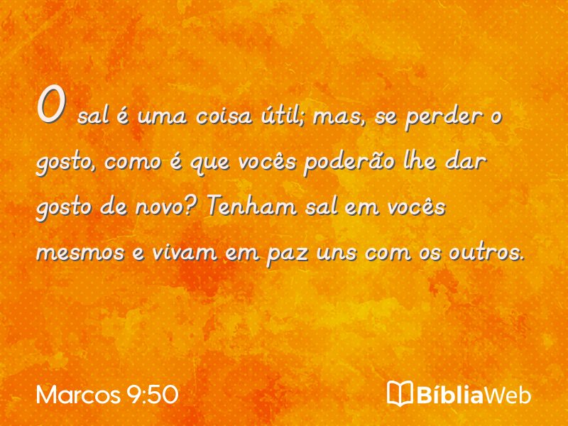 Marcos 9:50 em imagem para compartilhar
