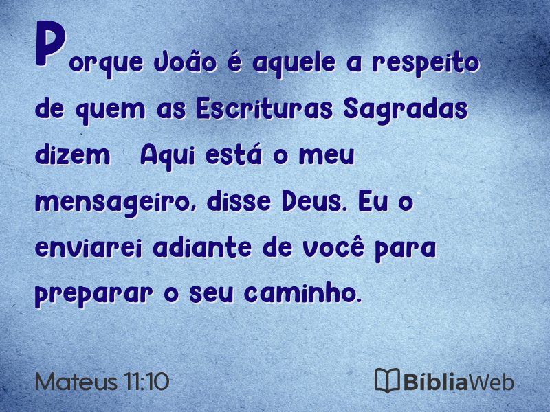 Mateus 11:10 em imagem para compartilhar