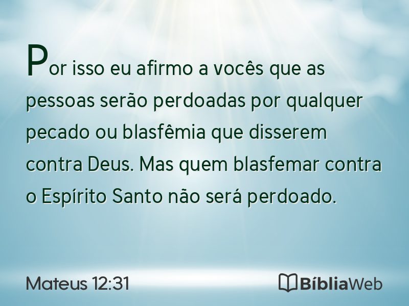 Mateus 12:31 em imagem para compartilhar