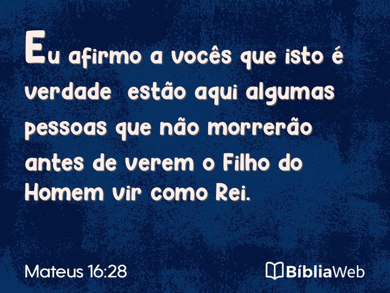 Mateus 16:28 em imagem para compartilhar