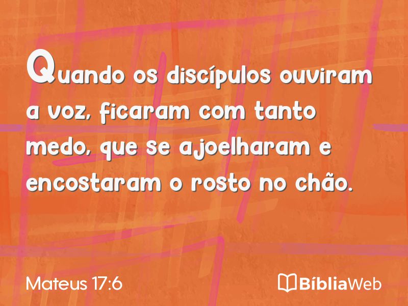 Mateus 17:6 em imagem para compartilhar