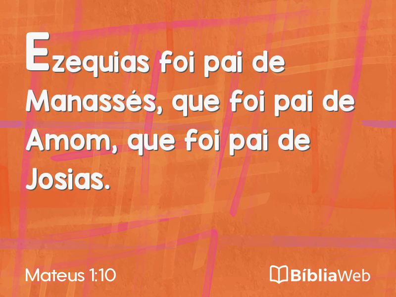Mateus 1:10 em imagem para compartilhar