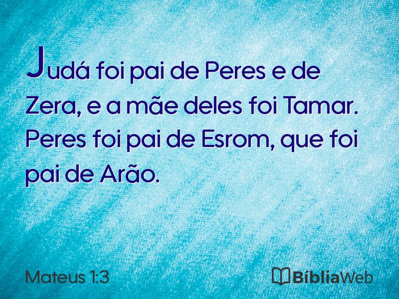 Mateus 1:3 em imagem para compartilhar