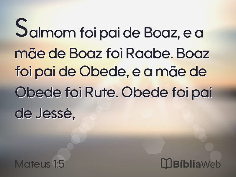 Mateus 1:5 em imagem para compartilhar