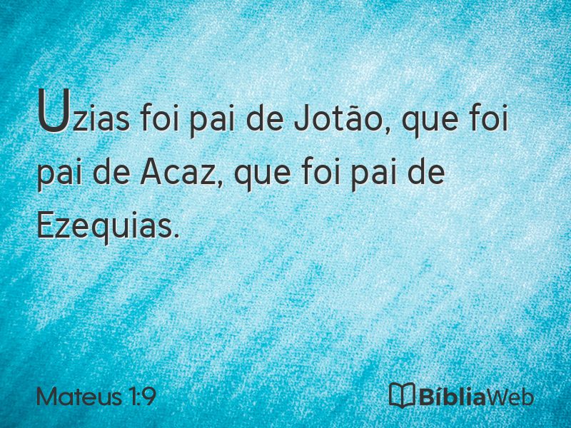 Mateus 1:9 em imagem para compartilhar