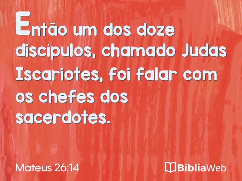 Mateus 26:14 em imagem para compartilhar