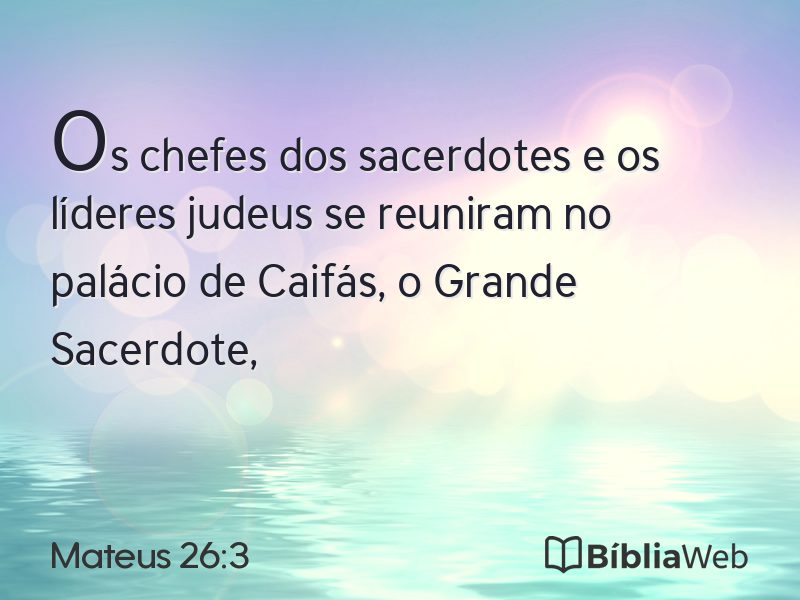 Mateus 26:3 em imagem para compartilhar