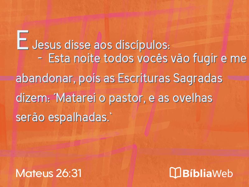 Mateus 26:31 em imagem para compartilhar