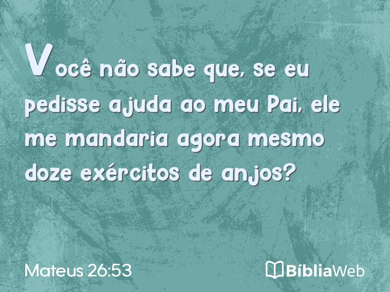 Mateus 26:53 em imagem para compartilhar