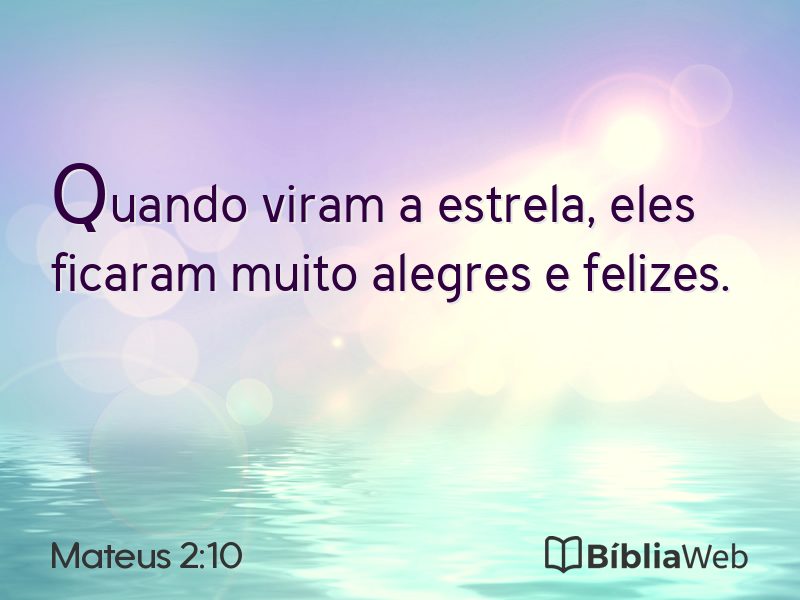 Mateus 2:10 em imagem para compartilhar