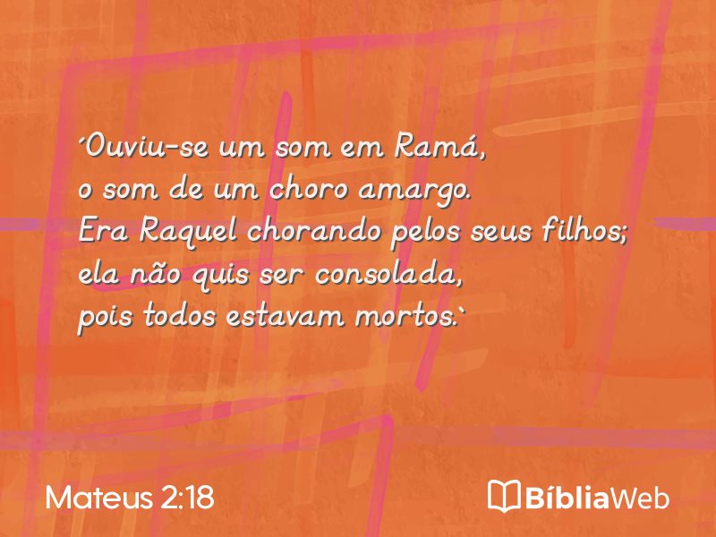 Mateus 2:18 em imagem para compartilhar