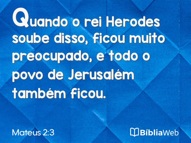 Mateus 2:3 em imagem para compartilhar