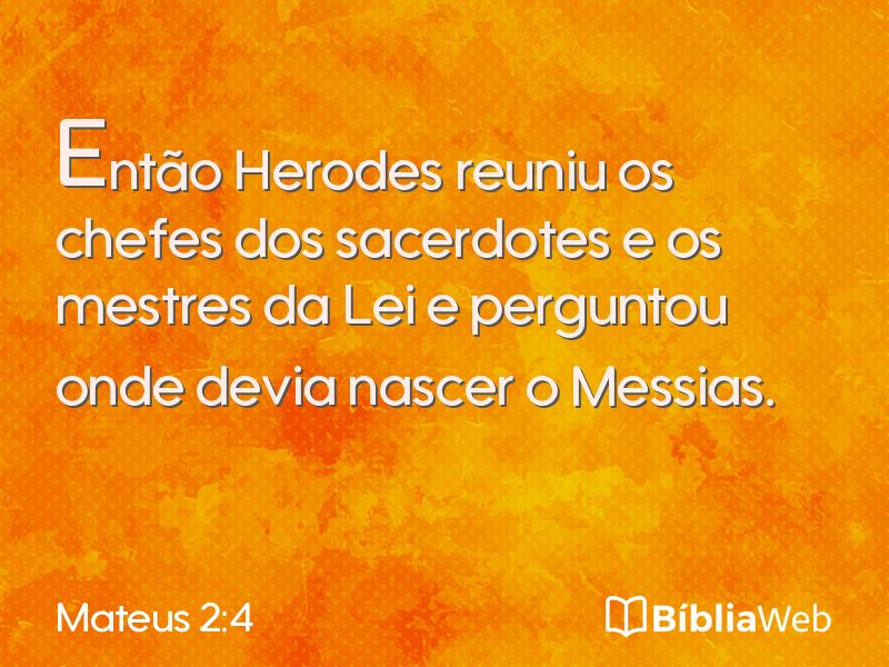 Mateus 2:4 em imagem para compartilhar