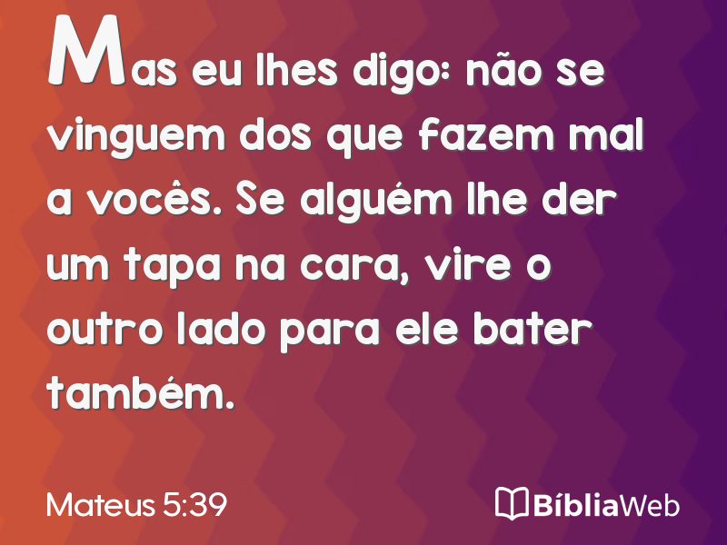 Mateus 5:39 em imagem para compartilhar