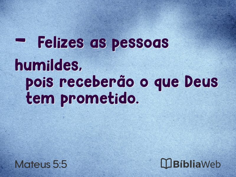 Mateus 5:5 em imagem para compartilhar
