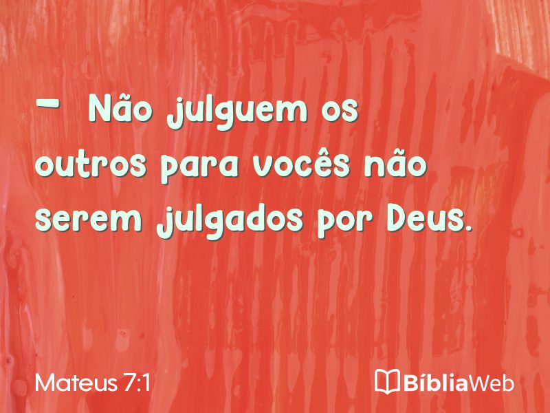 Mateus 7:1 em imagem para compartilhar
