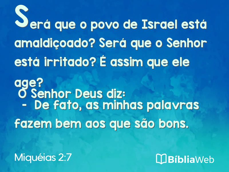 Miquéias 2:7 em imagem para compartilhar