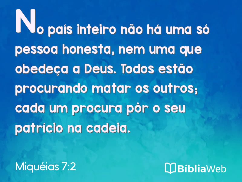 Miquéias 7:2 em imagem para compartilhar