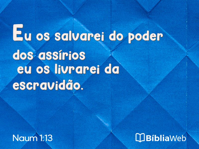 Naum 1:13 em imagem para compartilhar
