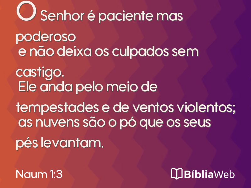 Naum 1:3 em imagem para compartilhar