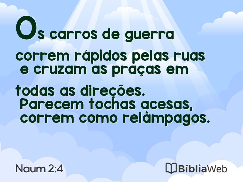Naum 2:4 em imagem para compartilhar
