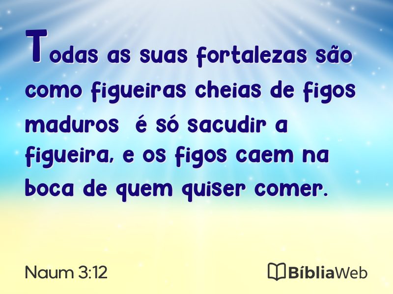 Naum 3:12 em imagem para compartilhar
