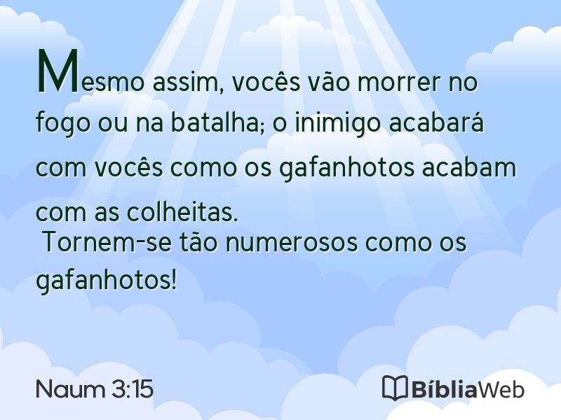 Naum 3:15 em imagem para compartilhar