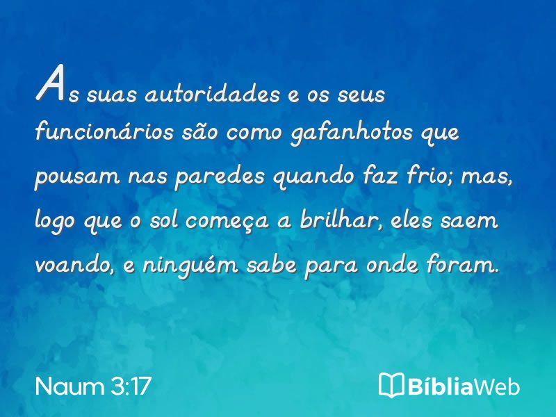 Naum 3:17 em imagem para compartilhar