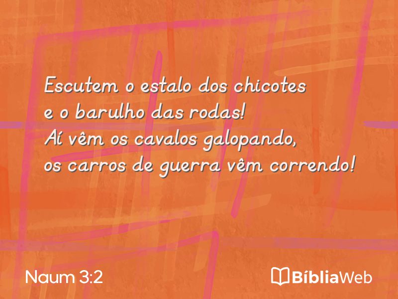 Naum 3:2 em imagem para compartilhar