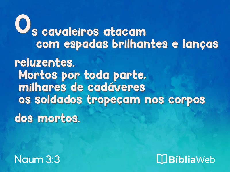 Naum 3:3 em imagem para compartilhar